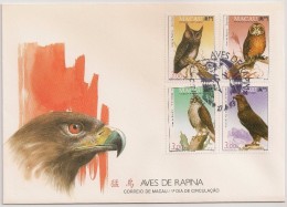 Macau Macao FDC 1993 - Aves De Rapina - Oiseaux De Proie - Faucon - Hibou - Aigle - Birds Of Prey - Hawk - Owl - Eagle - FDC