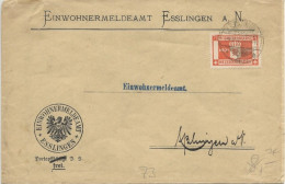 WÜRTTEMBERG - 1916 - ENVELOPPE De SERVICE De ESSLINGEN - Cartas & Documentos