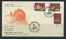 CYPRUS   (TURKISH)    1977    Handicrafts     First  Day  Cover - Storia Postale