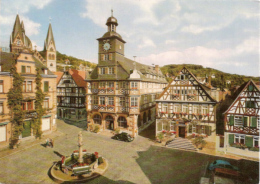 Heppenheim - Marktplatz Mit Rathaus Und Goldener Engel - Heppenheim