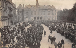 76-ELBEUF -CARTE PHOTO- OBSEQUES DE MR MOUCHEL MAIRE ET DEPUTE D'ELBEUF - Elbeuf