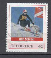 Oostenrijk Personelijke Zegel, Personal: Karl Schranz,  Sky - Personalisierte Briefmarken