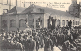 76-ELBEUF-OBSEQUES DE MR MOUCHEL MAIRE ET DEPUTE D'ELBEUF Cortège Rue Poussin Délégations Des Sociétés - Elbeuf