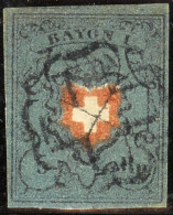 Schweiz RAYON I Zu#15II A1a Typ 20 Zürcher Rosette - 1843-1852 Federal & Cantonal Stamps