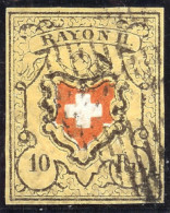 Schweiz RAYON II Zu#16IIc Typ 14 Stein A2 LO Befund - 1843-1852 Correos Federales Y Cantonales