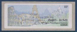 G 578) Frankreich 2002 Sonder ATM, Herbst-Salon Paris Rom: Kolosseum, Sacré-Coeur (mit Aufgedruckter Quittung) - 1999-2009 Illustrated Franking Labels