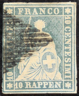 Schweiz Strubel SF Grün Zu#23B1 Berührt - Used Stamps