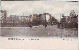 BRUXELLES . PLACE DE LA CONSTITUTION . SERIE 3 . N: 9 . Editeur COHN-DONNAY & Cie - Lotes Y Colecciones