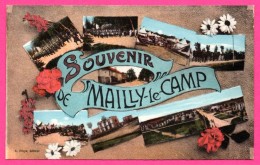 Souvenir De Mailly-le-Camp - Multivues - Animée - A. NIEPS - Colorisée - Souvenir De...