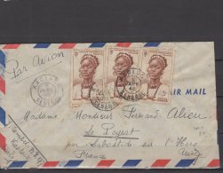 AOF  - N° 34 X3 Obli/sur Lettre - Kaolack - 1948 - Cartas & Documentos