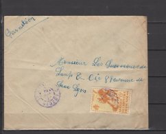 AOF  - N° 21 Obli/sur Lettre - Adzope - 1951 - Cartas & Documentos