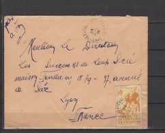 AOF  - N° 21 Obli/sur Lettre -  1952 - Cartas & Documentos