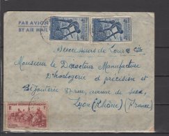 AOF  - N° 30 Et 36 X2 Obli/sur Lettre - 1951 - Covers & Documents