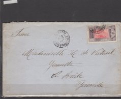 Guinée  - N° 68 Obli/sur Lettre - 1917 - Cartas & Documentos