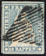 Schweiz Strubel 15Rp. SF Gr. Zu#23A SH 23A3 Weissrandig - Usados