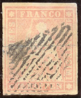 Schweiz Strubel 15Rp. Gr.SF Zu#24A SH24B4 Randstück - Used Stamps