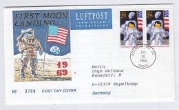 USA FIRST MOON LANDING FDC 1994 - Estados Unidos