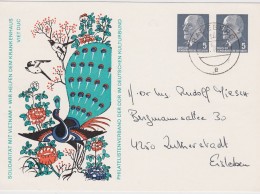 DDR   ENTIER POSTAL PAONS - Paons