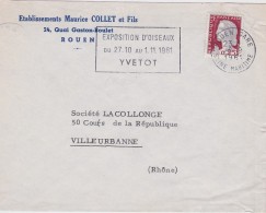 FRANCE OBLITERATION MECANIQUE OISEAU - Mechanical Postmarks (Advertisement)
