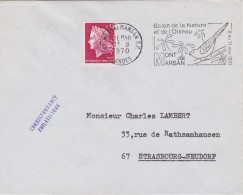 FRANCE OBLITERATION MECANIQUE FLAMME  OISEAU - Mechanical Postmarks (Advertisement)