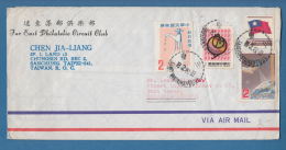 207579 / 1981 - SOACE US Satellite TIROS - N , ENERGY SAVING THE FUNDING , LAMP, FLAG , Taiwan China Chine Cina - Cartas & Documentos