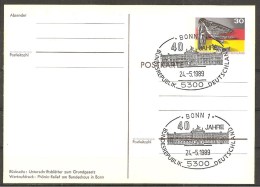 (6134) BRD - Ganzsache - Postkarte - Sonderstempel - Cartoline Private - Nuovi