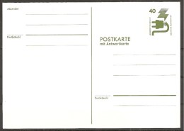 (6129) BRD // Ganzsache - Postkarte - Doppelkarte - Ungebraucht - Cartes Postales - Neuves