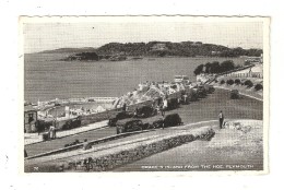 CPA    PLYMOUTH  DRAKE´S ISLAND FROM THE HOE.PLYMOUTH   Cars Voitures Années 1960 1960 - Plymouth