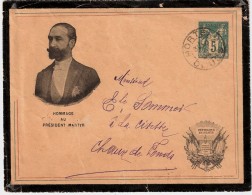 1894, " President Martyr ", 5 C. , Au Tarif ! #5724 - Sobres Transplantados (antes 1995)