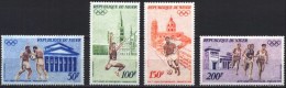 NIGER Jeux Olympiques MUNICH 72. Yvert PA 187/90 * MLH. Perforate - Sommer 1972: München