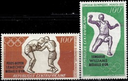 CENTRAFRIQUE Jeux Olympiques MUNICH 72. Yvert PA 105/06 ** MNH. Perforate - Zomer 1972: München