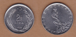 AC - TURKEY  2.5 LIRA TL 1978 ACMONITAL UNCIRCULATED - Turkey