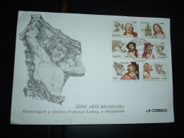 CARTE SERIE ARTE BRASILEIRA TP 5,00 X6 OBL.24 DEZ 80 RIO - Cartas & Documentos