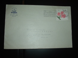 LETTRE TP OEILLET PRINCESSE GRACE 3F Surchargé 10F OBL.MEC.23-2-1960 MONTE CARLO + LABORATOIRES DEROL PARIS - Storia Postale