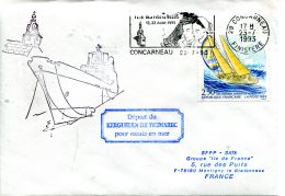 N°503B Pli Départ Concarneau- Cachet Départ Du Kerguelin De Tremarec- - Barche