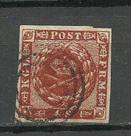 DENMARK 1858/62 Michel 7 O - Gebraucht