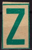 Postal PACKET LABEL "Z" - Vignette Label - 1950´s Hungary, Ungarn, Hongrie - MNH - Automatenmarken [ATM]