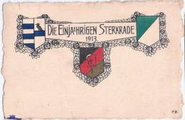 STERKRADE Oberhausen Studentika Die Einjährigen 21.3.1913 Gelaufen Studentica Ortsstempel SCHMACHTENDORF - Oberhausen