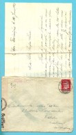 Brief (met Inhoud) Met Stempel ESSLINGEN Op 26/6/1943 Naar Waterloo , Met Censuur Gepruft - Guerre 40-45 (Lettres & Documents)