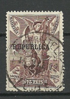 MADEIRA 1898 Vasco Da Gama OPT "Pepublica" O - Autres & Non Classés