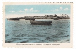 CPSM 26 LILIA EN PLOUGUERNEAU Un Coin De La Plage De Lilia - Plouguerneau