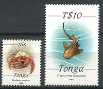 160 TONGA 1992 - Poisson Crustace (Yvert 862/63) Neuf ** (MNH) Sans Charniere - Tonga (1970-...)
