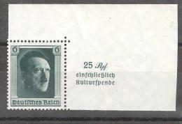 Allemagne / Deutsches Reich, Timbre Du Bloc Feuillet N° 10 KULTURSPENDE + 25 Rpf , Neuf - Blocks & Sheetlets