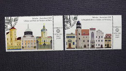 UNO-Wien 597/8 Oo, Schlösser Und Parks, Potsdam Und Berlin, Luther-Gedenkstätten, Eisleben Und Wittenberg - Used Stamps
