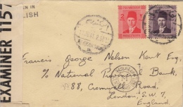 Lettre De Alexandria Censure, Examiner 1157 / Brtitish Community / Russel & Co 1941. Belle Lettre - Storia Postale
