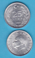 AC - TURKEY: 25 LIRA 1988 ALUMINUM UNCIRCULATED - Turchia