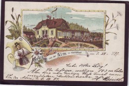Alte AK Litho MARIENBAD Gasthof 1897 - República Checa