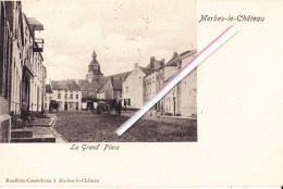 MERBES-le-CHATEAU - La Grand'Place - Superbe Carte  - Env: Laure Bragard, Namur - Merbes-le-Château