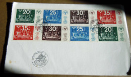 SUEDE-SWEDEN -1974   SWEDEN - 4-2-1974 STOCKHOLM MINISHEET - MOUNTED USED 8 TIMBRES - Blocks & Sheetlets