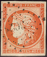 No 5b, Orange Vif, Jolie Pièce. - TB - 1849-1850 Cérès